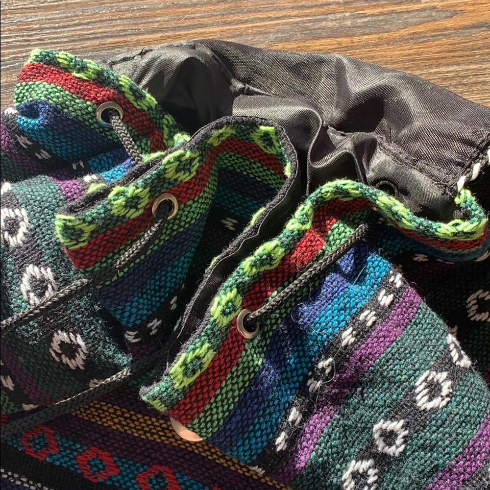 Colorful Stitched Backpack Jerusalem - Picture 8 of 9